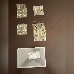 4 Pack of Gold Plated Earrings